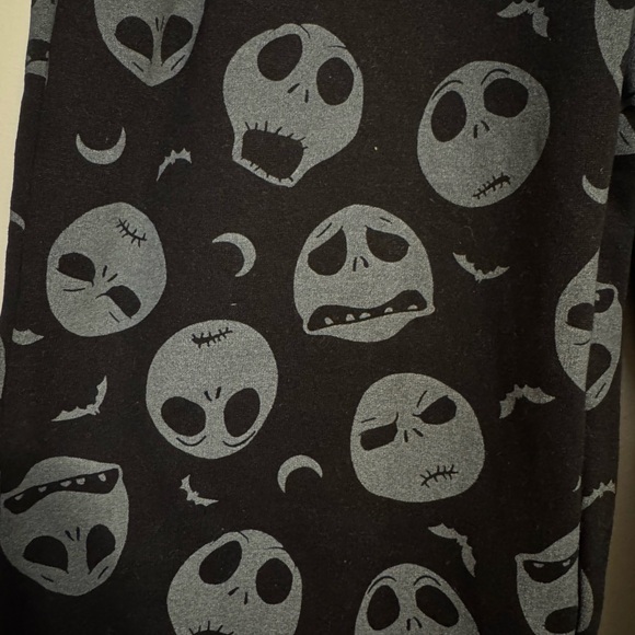 Disney Nightmare Before Christmas Women's Graphic Print Fleece Jogger Pants - Picture 5 of 11